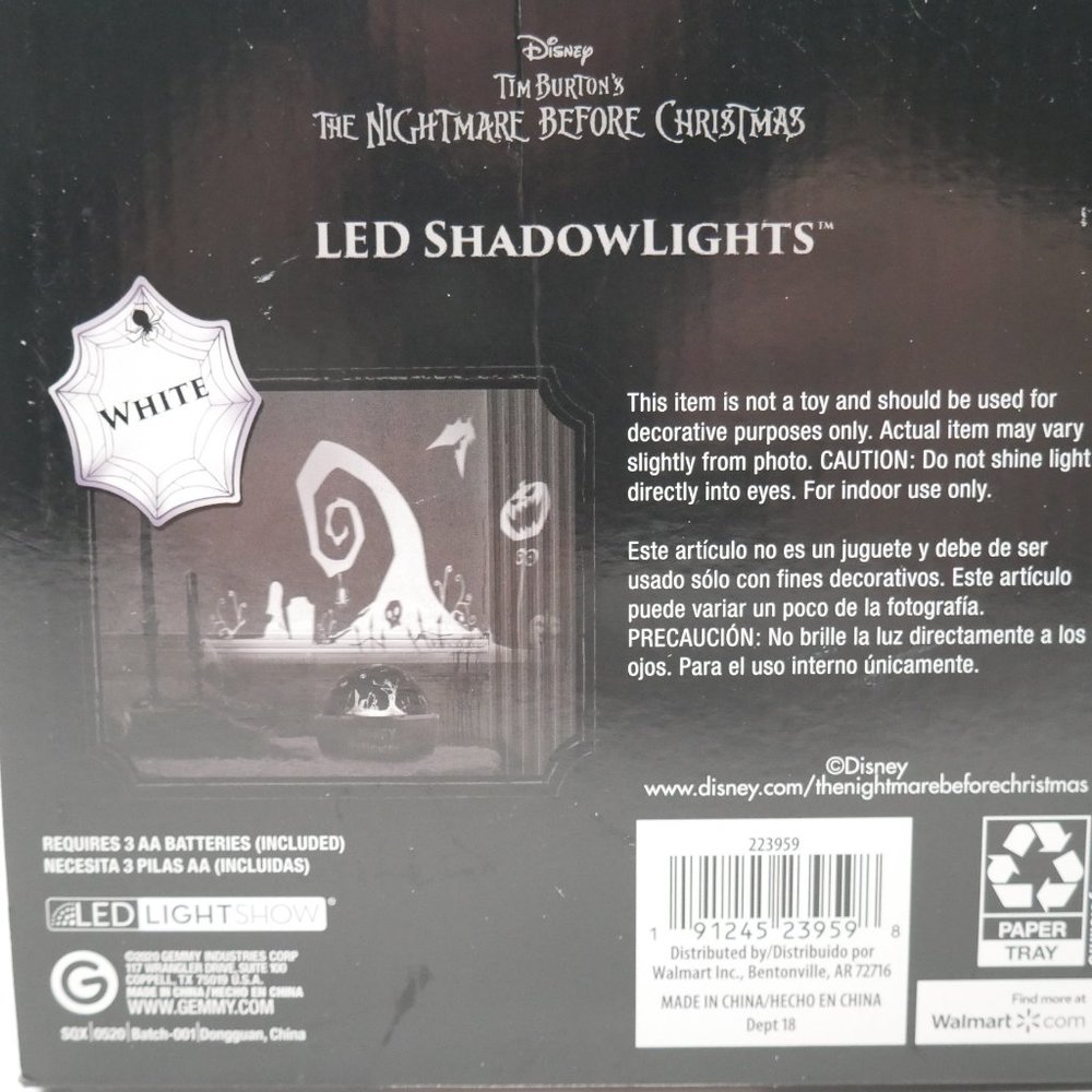 Disney's Nightmare Before Christmas Shadow Light - Picture 4 of 4